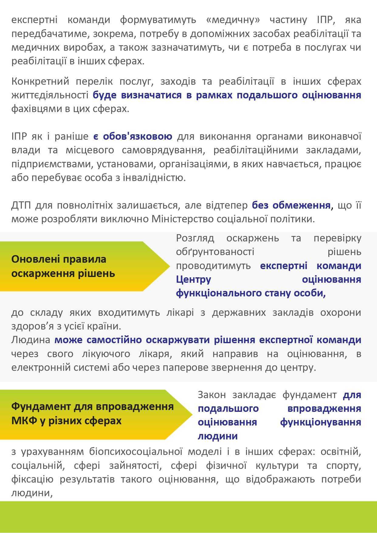 Реформа МСЕК та впровадження оцінювання функціонування